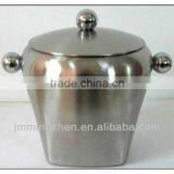 2.0L Stainless Steel Bar Led Ice Bucket With Lid thumbnail-2