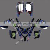 0042 NEW STYLE Monster TEAM GRAPHICS & BACKGROUNDS DECALS STICKERS GRAPHICS For YAMAHA BLASTER YFS 200 1988--- 2006 thumbnail-1