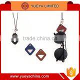 Adjustable Leather Rhombus Pendant Necklace Shaped Sunglasses Rack Holder thumbnail-1