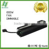 Electronic Ballast1000W Dimmable With Cooling Fan For HID Lamps