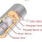 Hydroponics Acoustic Insulated Flexible Duct With Aluminum Foil Yellow Fiberglass for Greenhouse Air Ducting Ventilation System thumbnail-3