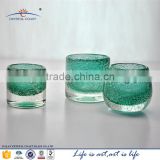 CYLINDER GLASS BUBBLE CANDLE HOLDER