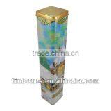 Square Wine Bottle Tin Box Empty Tin Wine thumbnail-1