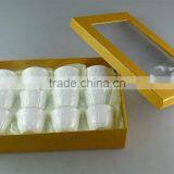 White Ceramic Tea Cup With Special Embossing for Wholesale 12 Pcs per Set,with Color Box.good Quality thumbnail-1