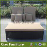 Wicker Furniture Outdoor Double Sun Lounger / Lounge Bed thumbnail-4