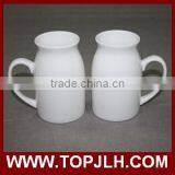 Custom Logo Printing White Sublimation Ceramic Tea Mug for Transfer Printing thumbnail-2
