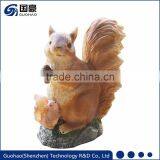 Garden Solar Lights Mother Squirrel With Baby Squirrel Statue thumbnail-1