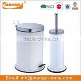 Colorful Metal Toilet Brush and Foot Pedal Trash Can thumbnail-5
