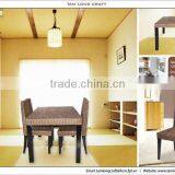 Dining Furniture Set, Water Hyacinth Table and Four Dining Chair in One Set thumbnail-1