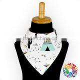 Cotton Cartoon Animal Print Baby Bandana Bibs thumbnail-4