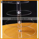 4 Tier Round Acrylic Cupcake Maypole Stand thumbnail-1