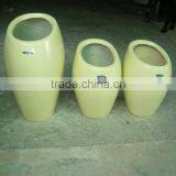 Round Modern Fiberglass Flower Pot thumbnail-1