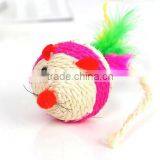 Wholesale Cat Toys Bulk Cat Toys Squeaky Cat Toy Mouse With Feather thumbnail-4