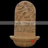 Hand Carved Stone Wall Fountain Lion Head thumbnail-1