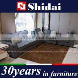 Modern Fabric Corner Sloped Track Arm Gray Sofa With Metal Feet G1125 thumbnail-4