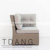 Belvedere Corner Wicker Bench - Outdoor Poly Rattan - Conversation Wicker Furniture thumbnail-3