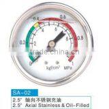 Stainless Oil-Filled Pressure Gauge thumbnail-1