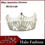 2016 Beauty Queen Miss America Pageant Crowns For Sale Halo Crown Tiaras Big Pageant thumbnail-1