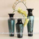 Round Colored Lacquer Decorative Flower Vase thumbnail-1