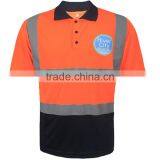Reflective Polo Shirt High Visibility Short Sleeve