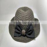 Korean Big Bow Winter Knitting Wool Hat Outdoor Leisure Hat thumbnail-5