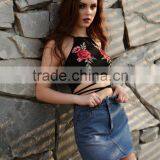 Fitness Crop Tops Ladies Sexy Panty and Bra Sets Tank Top Gym Ladies Cotton Crop Tops thumbnail-4