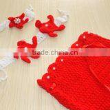 Unique Mermaid Shape Baby Knitting Wool Set Headband Costume Photo Prop thumbnail-3