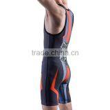 Latest Cool Sublimation Print Cheap Custom Wrestling Singlets thumbnail-3