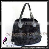 CX-H-16 Wholesale Good Quality Fashion Handbag Rabbit Fur Ladies Bag In China thumbnail-1