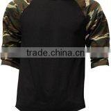 Casual Raglan Mens 3/4 Sleeve TShirt Baseball Cotton Jersey S-3XL thumbnail-5