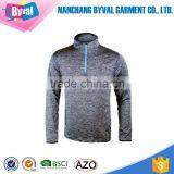 Women's Dry Fit Half Zip Neck Long Sleeve Sports Shirt Custom Zip Polyester Shirts thumbnail-6