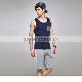 Custom Casual Embroidery 100%cotton Tank Tops thumbnail-2