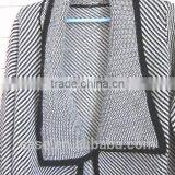 Open Front Shawl Neck Knitted Wool Men Cardigan Sweater thumbnail-2