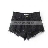 Runwaylover 5321 High Quality Ladies Hot Sale Ladies Rivet Shorts thumbnail-3