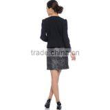 Custom High Quality Cheeap Black Fancy Blouse Designs European Dress Women's Suit Wholesale thumbnail-2