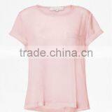 Ladies 100% Cotton Jersey With Patch Pocket thumbnail-1