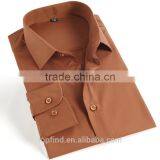 China Supplier Oem Classic Solid Color Mens Dress Shirt European Collar European Size thumbnail-1