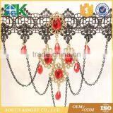 Fashion European and American Lace Necklace Handmade Gemstones Fake Collar Prom Dresses Accessories thumbnail-3