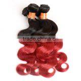 Ombre Hair1b/burgandy Body Wave Brazilian Hair Weaves thumbnail-6