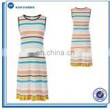 2017 New Style Women Colorful Strip Knited Dresses Pencil Skirt thumbnail-1