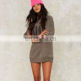 Long Pattern Cozy Gray Oversized Print Sweatshirt Custom thumbnail-4