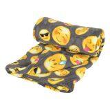 Emoji Design Coral Fleece Blanket