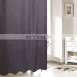 Fashion Design Logo Printed Waterproof Portable Custom Polyester Shower Curtain thumbnail-5
