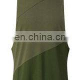 Wholesale Custom Logo Gym Fitness Hooded 3panels Drop Armhole Cotton Men Tank Top thumbnail-4