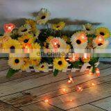 LED String Fairy Light Holiday Decorative Battery Powered Plastic Heart Shaped Copper Wire String Light