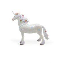 Realistic Unicorn Action Figure Western Mythology Creature 3D Unicorn Figure White Horse With Spiral Horn Horse Model Toys thumbnail-1