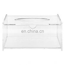 Modern Decorative Napkin Holder Clear Acrylic Facial Tissue Dispenser Box Tissue Box for Bathroom thumbnail-2