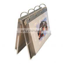 PMMA Table Sign Holder Countertop Acrylic Calendar Holder With Sleeve