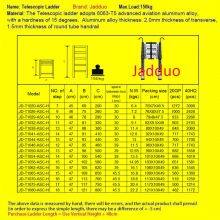 Single Telescopic Ladder With Hook+Anti-slip Cushion thumbnail-2