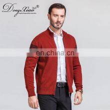 Men's Customizable High Quality Cashmere Cardigan Sweater Comfortable Full Zipper Winter Crew Neck Knitted Design thumbnail-2